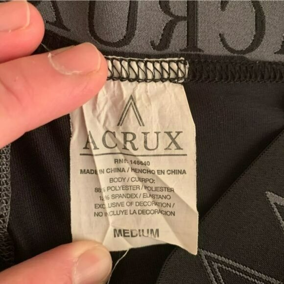 A crux Indian kids size medium leggings in black and gray - Picture 5 of 8